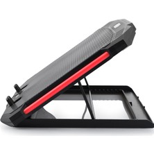 Revenge X100R Kırmızı Ledli 11 Fanlı Laptop Soğutucu 8 Ayarlanabilir Yükseklikli Notebook Dizüstü Standı
