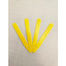 Uğurbatın Bitki Etiketi 1,5*12,5cm  Sarı (100 Adet) ve Mavi Asetatlı Kalem (1 Adet)