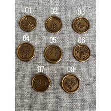 Kidspartim El Yapımı Gold Mum Mühür Modelleri 25 Adet