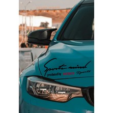 Jeep Patriot Sport Mind Far Üstü Yazı Sticker Siyah Kırmızı Özel Tasarım Oto Patriot Yazılı