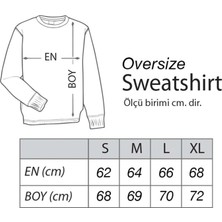 Hena The Best Bear Oversize Sweatshirt Kırmızı
