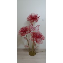 Işıklı Tül Çiçek - Dev Yapay Çiçek - 2,5 Metre | Masal Eva Çiçekçilik