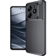 Kupa Xiaomi Redmi Note 14 5g Kılıf Kamera Koruma Karbon Desenli Leke Tutmaz Darbe Emici Silikon Kapak