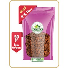 Pembe Şeffaf Metalize Kilitli Doypack 500 - 9X14CM