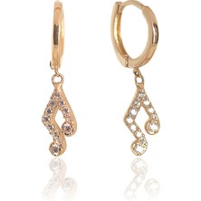 Çelikoğlu Kuyumculuk 14 Ayar Altın Halka Notalı Küpe 1,88 gr