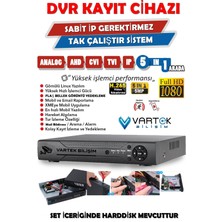 5 Kameralı-5mp Lensli 1080P Fullhd Kamera Seti - Su Gecirmez- Sabit Ip Gerektirmez