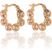 Çelikoğlu Kuyumculuk 14 Ayar Altın  Halka Küpe 2,44 gr