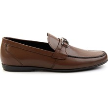 Bambi Ceviz Deri Erkek Loafer Ayakkabı E01757716103