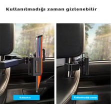 Art Nest Araba Evrensel Kafalık Araç Arka Koltuk 360 Derece Dönebilen 12.9 inç Telefon ve Tablet Tutucu