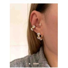 Aura Aksesuar ve Takı Baget Taşlı Kıkırdak Küpe