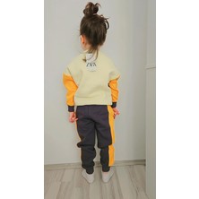 3 Iplik Şardonlu  Erkek Çocuk Sweatshirt Pantolon 2li  Takım