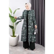 Orchid Style Yazılı 3 Lü Tesettür Takım