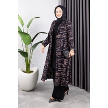 Orchid Style Yazılı 3 Lü Tesettür Takım
