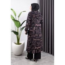 Orchid Style Yazılı 3 Lü Tesettür Takım