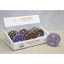 Ozcmax Taşlı El Aynası Yuvarlak Ince Model 5 - 1 Adet