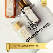 Glam Therapy Şeffaf Makyaj Çantası – Suya Dayanıklı, Seyahat & Günlük Kullanım 17,5*16*0,10 mm