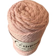 Conana 3 Büküm 4mm Makrome ipi  (250GR-45M) Pamuk (1 Adet) Pudra