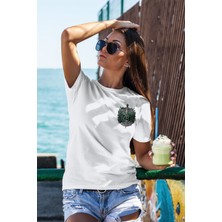 Zestia Unisex T-Shirt, Slytherin Tasarım Baskılı,oversize,  Pamuk, Beyaz T-Shirt No: 00529