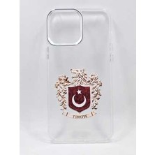 Turkuaz Dijital Pazarlama iPhone 13 Özel Türk Bozkurt Arması Baskılı Lüks Silikon Kılıf