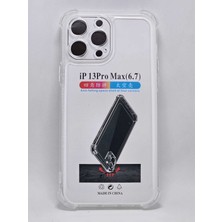 Turkuaz Dijital Pazarlama iPhone 13 Darbe Önleyici Kamera Korumalı Şeffaf Silikon Kılıf