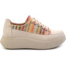 Bambi Çok Renkli Hasır   Kadın Sneaker K01179001028