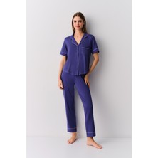 Suwen Misty Gömlek Yaka Pijama Takımı
