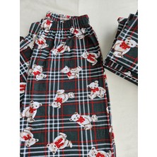 Ayıcıklı Yeşil Ekoseli Pijama Altı
