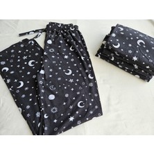 Yıldızlı Siyah Pijama Altı