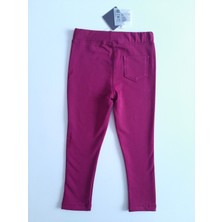 Timi Kids Kız Çocuk Beli Lastikli Pamuklu Esnek Kışlık Kumaş Tayt Pantolon