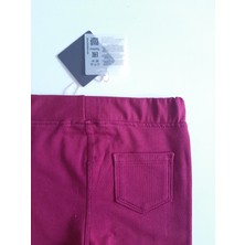 Timi Kids Kız Çocuk Beli Lastikli Pamuklu Esnek Kışlık Kumaş Tayt Pantolon