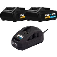 JCB 21-18DD Akülü Matkap & 21-18ID Akülü Darbeli Vidalama Seti - 18 V 4.0 Ah Çift Akülü