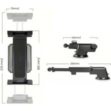 Comse Araç Içi Telefon ve Tablet Tutucu Torpido ve Cam 360° Masa Telefon ve Tablet Standı 14 Inç