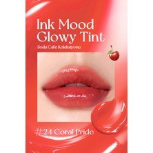 Peripera Kalıcı, Pigmentli, Parlak Bitişli Tint PERIPERA Ink Mood Glowy Tint 24 Coral Pride (Soda Cafe)