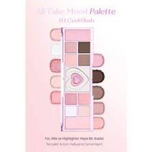 Peripera Çok Fonksiyonlu Makyaj Paleti PERIPERA All Take Mood Like Palette (#04 Cool Blush) (Night Peri)