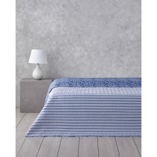 English Home Sunrose Tek Kişilik Çok Amaçlı Örtü 160 x 220 cm Mavi