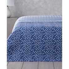 English Home Sunrose Tek Kişilik Çok Amaçlı Örtü 160 x 220 cm Mavi