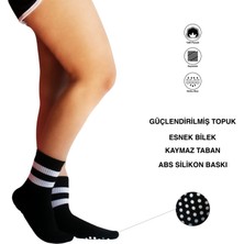 Sweex Kadın Kaydırmaz Tabanlı Pilates, Yoga, Dans ve Fitness Soket KOLEJ Çorap