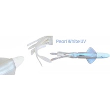 Ryuji Calamari 20cm 150gr Silikon Yem - PEARL WHITE UV