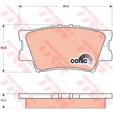 Fren Balatasi Arka Toyota Rav 4 Iii 2.0 08-13, 2.0 4WD 08-13, 2.2 D 4WD 06-13, 2.2 D 08-13 12