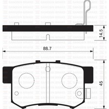 Arka Balata Civic Vii 01-05 Civic Viii 05 Accord Vii 98-02 Accord Viii 06 GDB3191-GDB3154 10