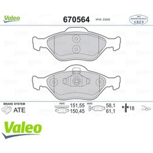 Ön Balata Fiesta 1.4tdci Absli 00 Fusion 02 Mazda 121 96 Mazda 2 03 12
