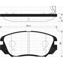 Ön Balata Insignia 1.6-1.6t-1.8 08 Saab 9.5 10 Camaro 3.6 11 Malibu 2.0d 2.4 12 GDB1782 12