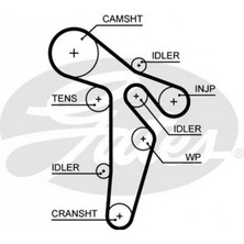 Triger Kayişi 160X250 Vw Transporter T5 2.0tdi 09 Caaa /caab /caac CT1139 10