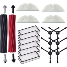 Seraphic 1 Roborock Q8 Max Q8 Max+ Q5 Pro Q5 Pro+ Robot Süpürge Parçası Için 18 Adet Aksesuar Seti Ana Yan Fırça Hepa Filtre Paspas Pedi (Yurt Dışından)