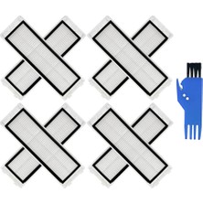 Seraphic 1 Dreame Bot W10, W10 Pro Robotik Süpürge Için Hepa Filtre Yedek Aksesuarları (8 Filtre + 1 Temizleme Fırçası) (Yurt Dışından)