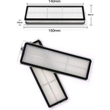 Seraphic 1 Dreame Bot W10, W10 Pro Robotik Süpürge Için Hepa Filtre Yedek Aksesuarları (8 Filtre + 1 Temizleme Fırçası) (Yurt Dışından)