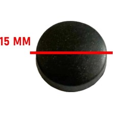 Yasax Mobilya Aksesuarları Vida Kapama 15 mm Siyah