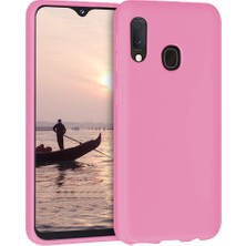 Piyasa Sepeti Samsung Galaxy A30 İnce Mat Silikon Kılıf Pembe