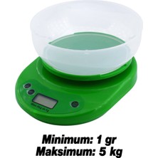 Badem10 Dijital Hassas Terazi Hazneli LCD Ekran Pilli Otomatik Kapanma 1 gr 5 kg Tartım Mutfak Tartısı Ölçüm