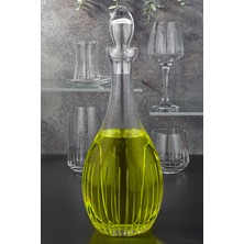 S Glass 31 Parça 6 Kişilik Çubuk El Dekor Kristal Kesme Cam Su Takımı